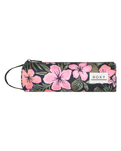 The Roxy Time To Party Pencil Case in Anthracite Wind Swept Floral