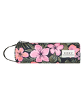 The Roxy Time To Party Pencil Case in Anthracite Wind Swept Floral