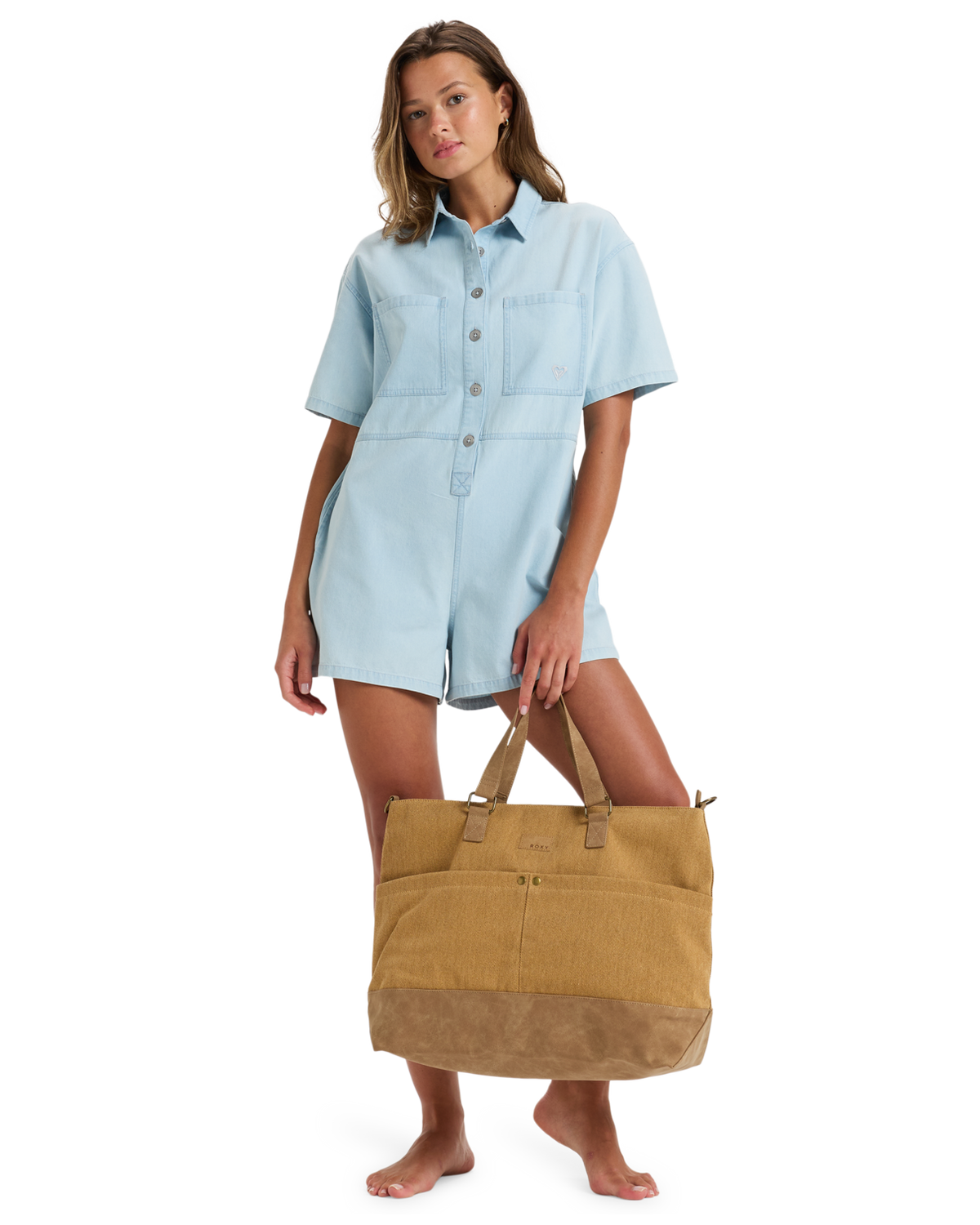 The Roxy Misty Cove Beach Bag in Lark