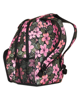 The Roxy Shadow Swell Printed Backpack in Anthracite Wind Swept Floral