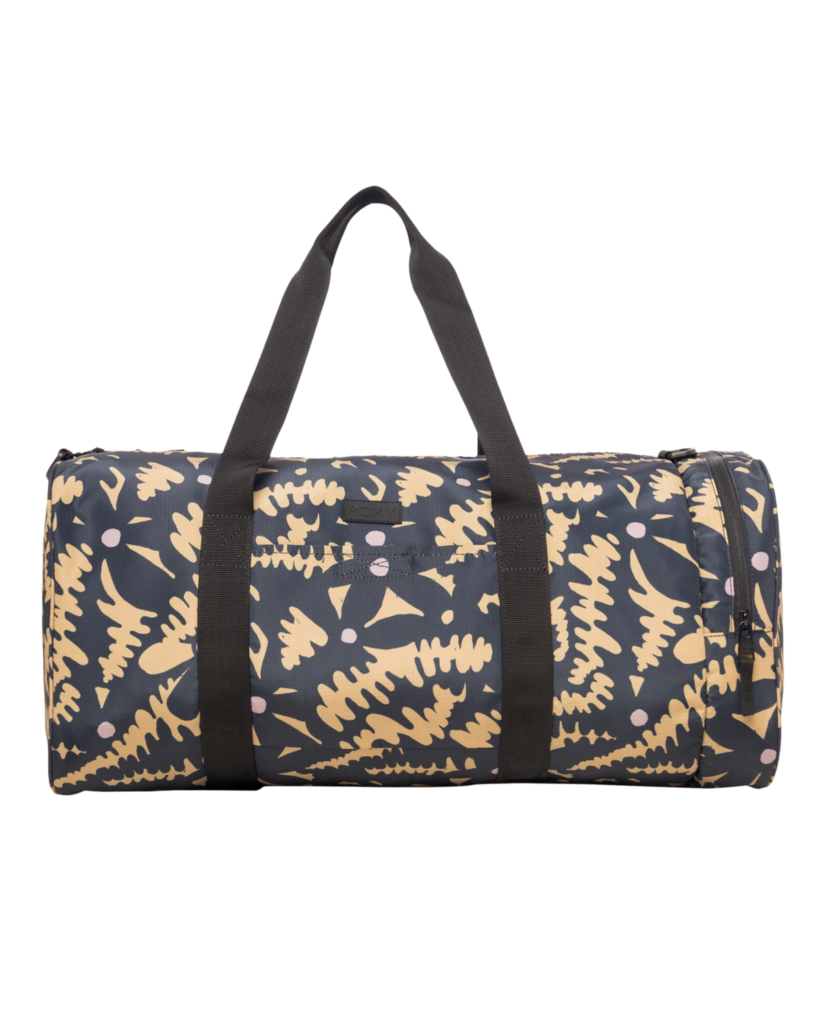 The Roxy Warm Notes Duffel Bag in Anthracite Big Flowers