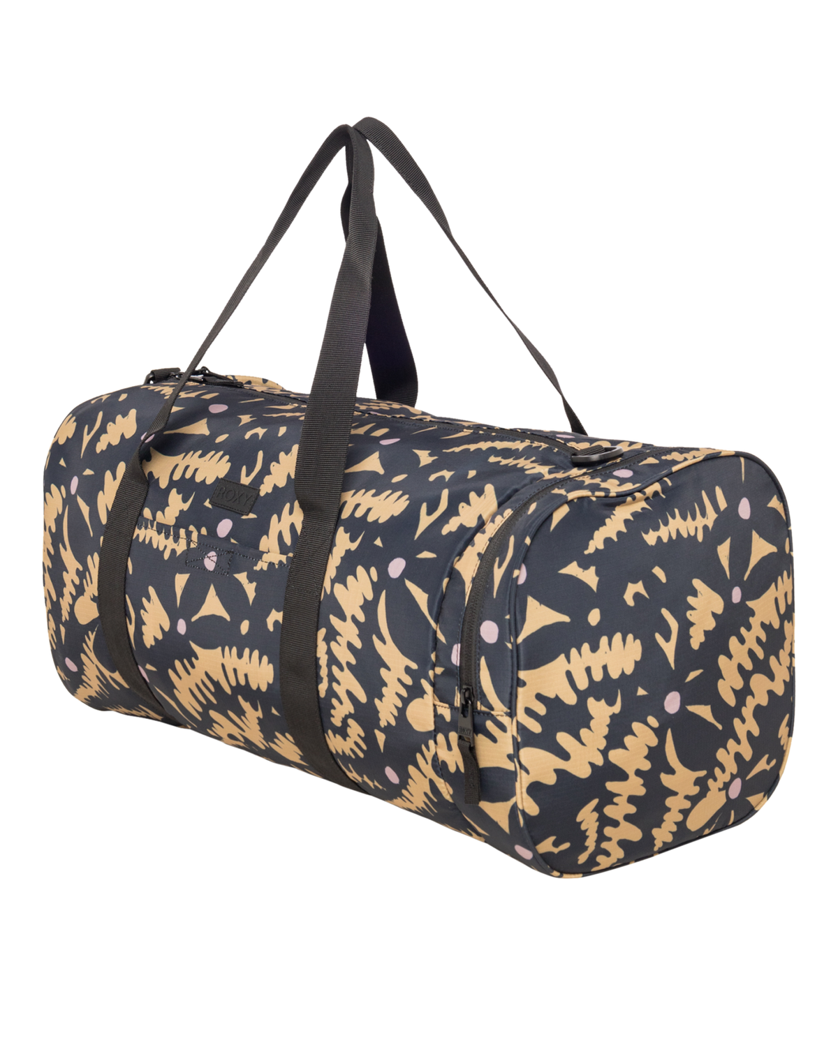 The Roxy Warm Notes Duffel Bag in Anthracite Big Flowers