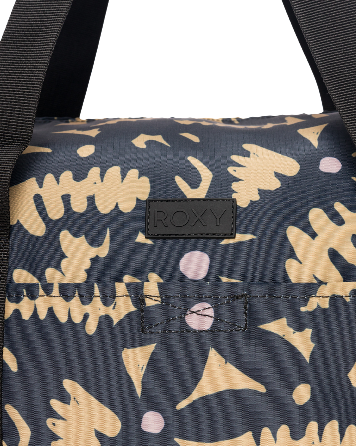 The Roxy Warm Notes Duffel Bag in Anthracite Big Flowers
