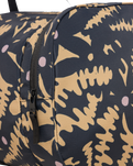 The Roxy Warm Notes Duffel Bag in Anthracite Big Flowers