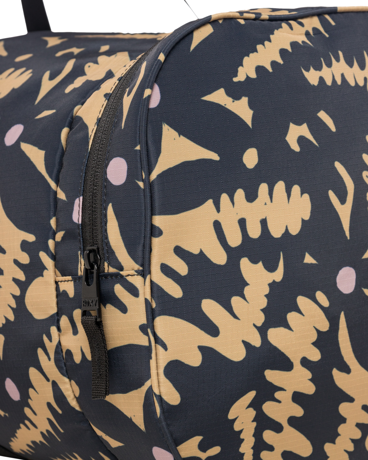 The Roxy Warm Notes Duffel Bag in Anthracite Big Flowers