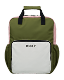 The Roxy Schoolie Backpack in Oil Green