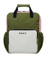 The Roxy Schoolie Backpack in Oil Green
