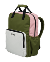 The Roxy Schoolie Backpack in Oil Green