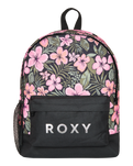 The Roxy Sugar Baby Bottle Backpack in Anthracite Wind Swept Floral