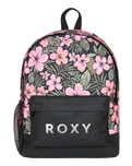 The Roxy Sugar Baby Bottle Backpack in Anthracite Wind Swept Floral