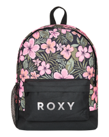 The Roxy Sugar Baby Bottle Backpack in Anthracite Wind Swept Floral