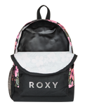 The Roxy Sugar Baby Bottle Backpack in Anthracite Wind Swept Floral