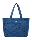Feeling Embroidered Beach Bag in Dutch Blue