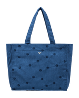 Feeling Embroidered Beach Bag in Dutch Blue