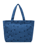 Feeling Embroidered Beach Bag in Dutch Blue