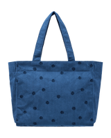 Feeling Embroidered Beach Bag in Dutch Blue