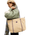 The Roxy Electric Flow Sherpa Tote Bag in Pebble