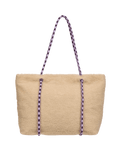 The Roxy Electric Flow Sherpa Tote Bag in Pebble