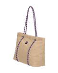 The Roxy Electric Flow Sherpa Tote Bag in Pebble