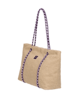 The Roxy Electric Flow Sherpa Tote Bag in Pebble