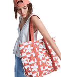 Gold Dust Girl Beach Bag in Ginger Spice Flora