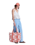Gold Dust Girl Beach Bag in Ginger Spice Flora