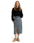 The Roxy Womens Cold Winds Skirt in Mid Grey