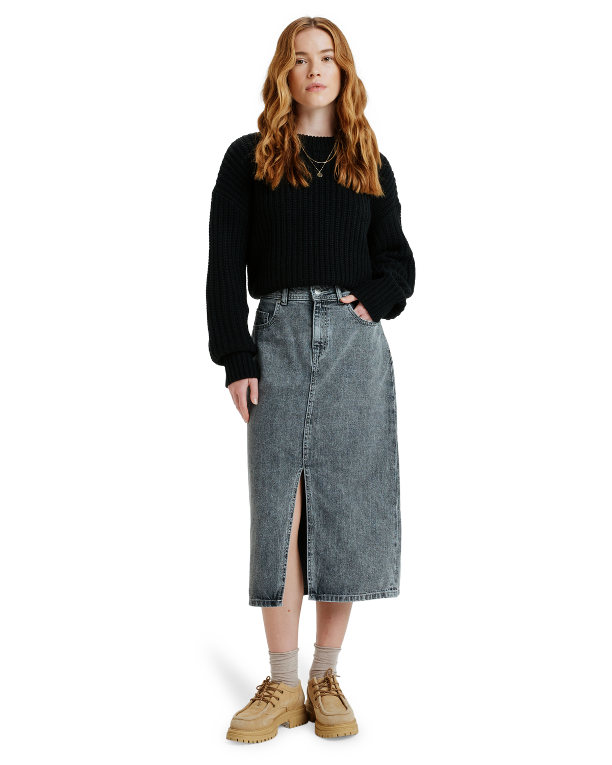 The Roxy Womens Cold Winds Skirt in Mid Grey
