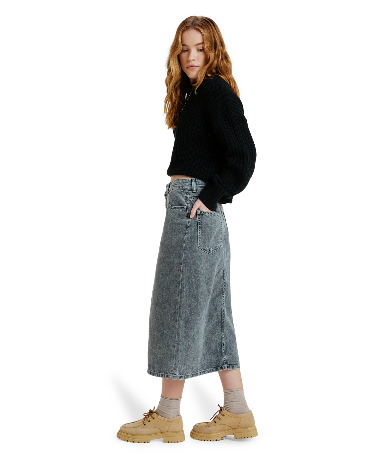 The Roxy Womens Cold Winds Skirt in Mid Grey