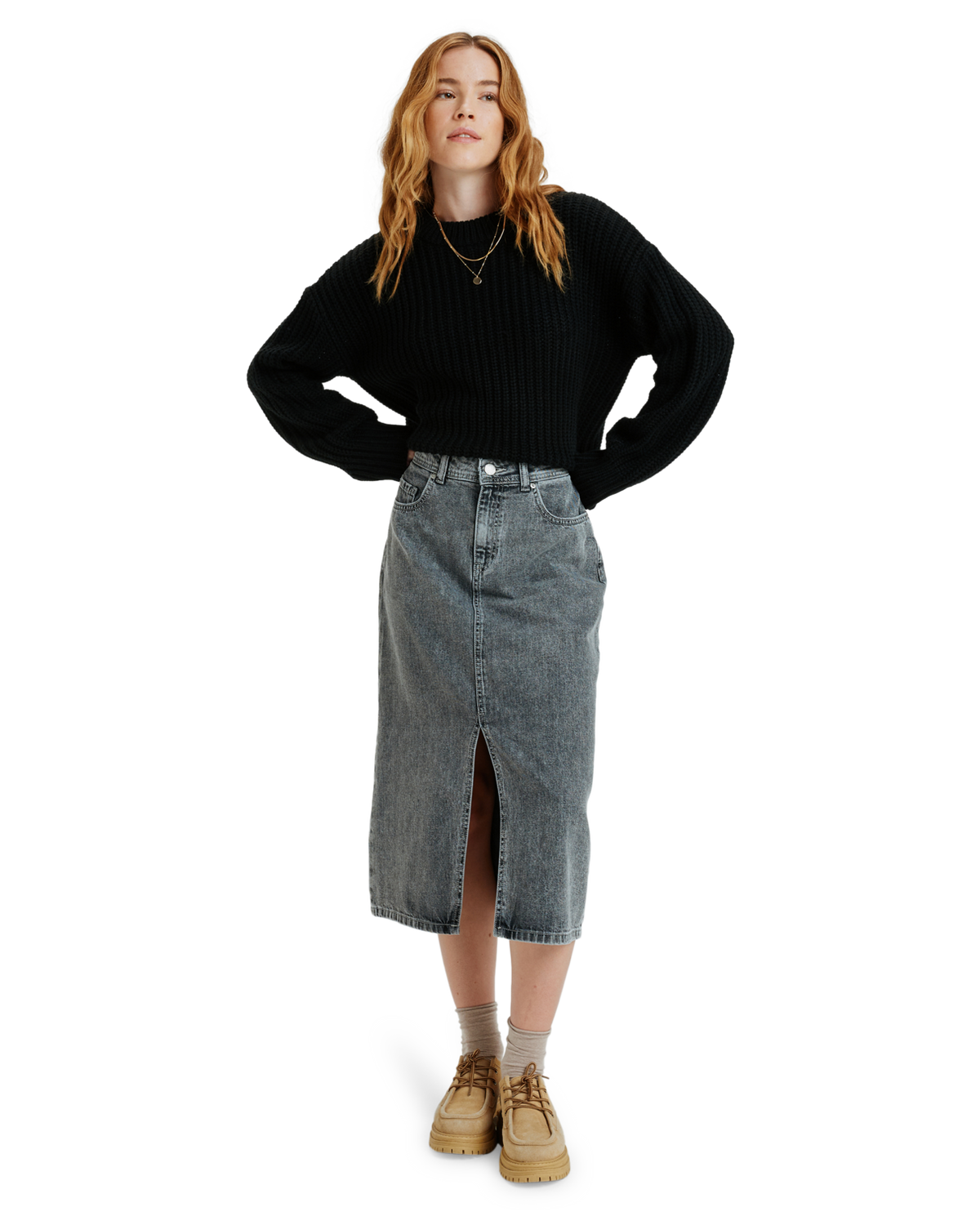 The Roxy Womens Cold Winds Skirt in Mid Grey