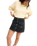 The Roxy Womens Radiant Rider Skirt in Midnight