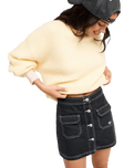 The Roxy Womens Radiant Rider Skirt in Midnight