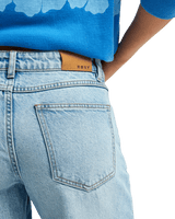 The Roxy Womens Sun And Done Jeans in Sunbleached Vintage