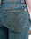 The Roxy Womens Flipside Flare Denim Jeans in Surf Wash Sandy