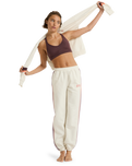 The Roxy Womens Essential Energy Joggers in Whisper White