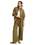 The Roxy Womens Surfing By Sunlight Joggers in Winter Moss