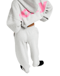 The Roxy Womens Surf Doll Fleece Joggers in Light Grey Heather