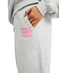 The Roxy Womens Surf Doll Fleece Joggers in Light Grey Heather