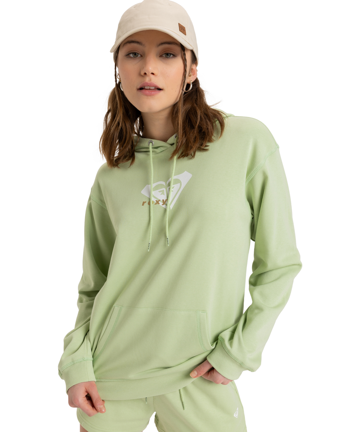 The Roxy Surf Stoked Hoodie in Foam Green | Available at Anns Cottage
