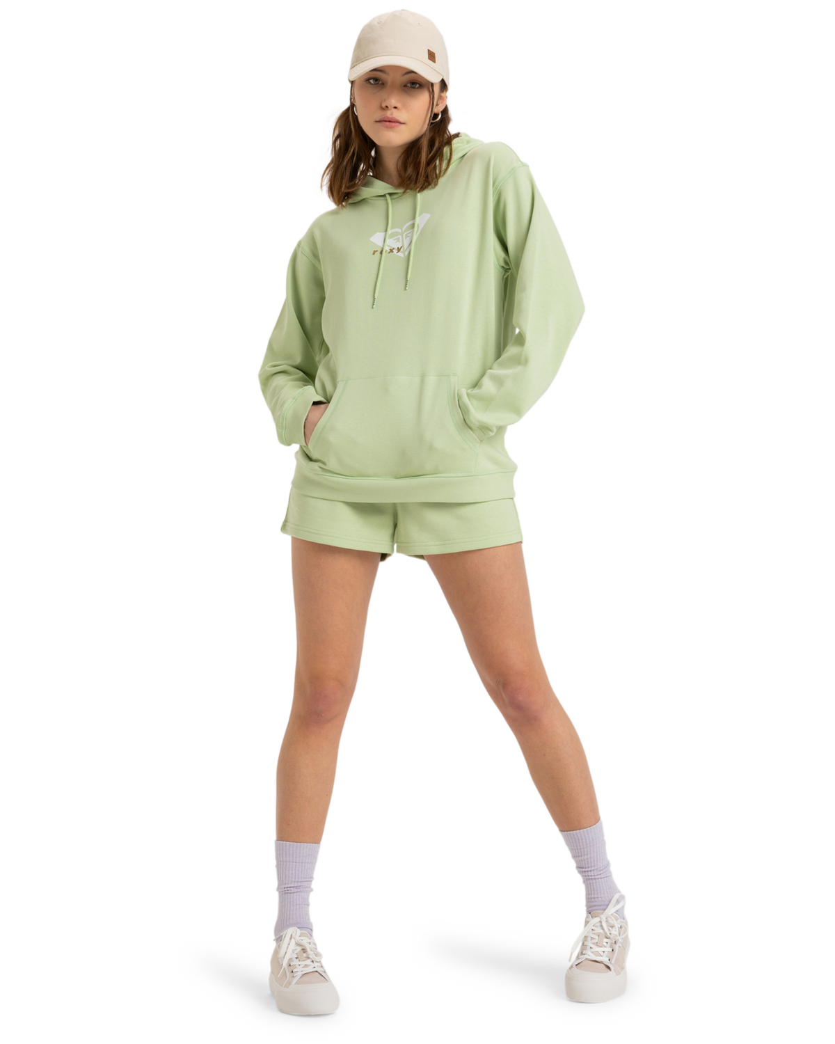 The Roxy Surf Stoked Hoodie in Foam Green | Available at Anns Cottage