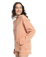 The Roxy Womens Surf Stoked Hoodie in Cafe Creme