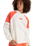 The Roxy Womens Essential Energy Blockd Hoodie in Egret