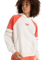 The Roxy Womens Essential Energy Blockd Hoodie in Egret