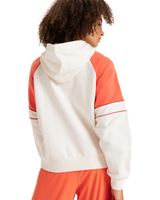 The Roxy Womens Essential Energy Blockd Hoodie in Egret