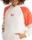 The Roxy Womens Essential Energy Blockd Hoodie in Egret