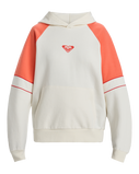 The Roxy Womens Essential Energy Blockd Hoodie in Egret