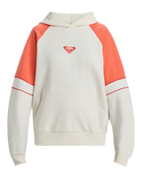 The Roxy Womens Essential Energy Blockd Hoodie in Egret