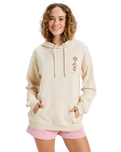 The Roxy Womens Surf Stoked Hoodie in Parchment