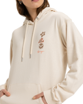 The Roxy Womens Surf Stoked Hoodie in Parchment