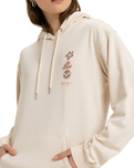 The Roxy Womens Surf Stoked Hoodie in Parchment